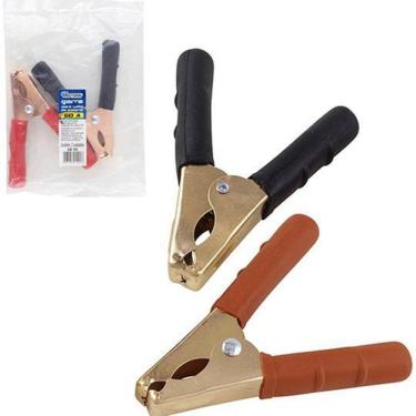 Imagem de Garra Jacare Para Cabo De Bateria 50A Com 2 Pecas