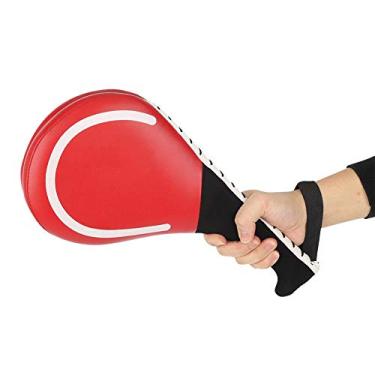 Imagem de Junluck Double Kick Pad Taekwondo Foot Target, Kickboxing Taekwondo Kickboxing, Kickpad Taekwondo, para treinamento de perfuração (vermelho)