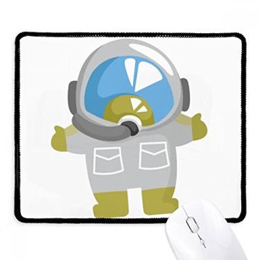 Imagem de Mousepad adorável astronauta universo e alienígena borda costurada tapete de borracha para jogos
