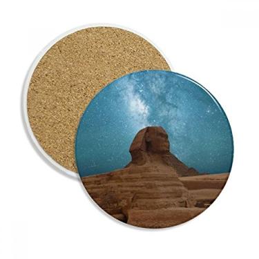 Imagem de Céu Azul Terra Vermelha Mamãe Coaster Cup Caneca de Proteção de Mesa Pedra Absorvente