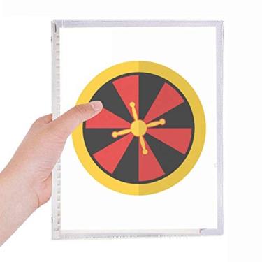 Imagem de Caderno de ilustração com elemento de toca-discos em folha solta diário recarregável de papelaria