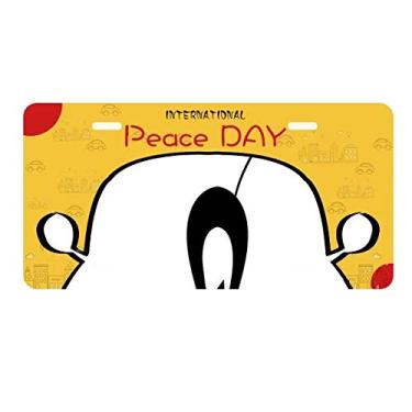 Imagem de DIYthinker Placa de carro Walking Black Cat Halloween Animal para decoração de carro Dia da Paz