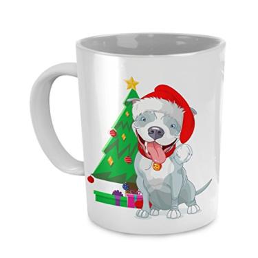 Imagem de Caneca de Natal Pit Bull - Caneca de Natal Pit Bull - Caneca Pitmas - Pit Bull - Copo de Natal Pit Bull - Pit Bull
