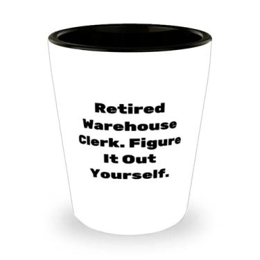 Imagem de Cofre de armazém Fun Warehouse, balcão aposentado. Descubra você mesmo, copo de aniversário para funcionário do armazém