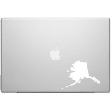Imagem de Adesivo de decalque The Last Frontier State Pride do Alaska - adesivo de vinil branco de 12,7 cm para carros, Macbooks e outros laptops