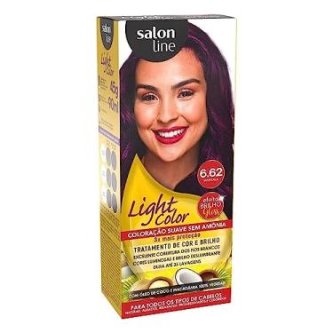 Imagem de Tintura Creme Salon Line Light Color Marsala 6.62 Kit