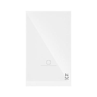 Imagem de Geonav, Interruptor Inteligente Touch, Wi-Fi + Bluetooth BLE 5.2, 1 botão, Vidro Temperado, Bivolt, HIWINT1C, Compatível com Alexa e Google Assistente, Hi by Geonav, Branco