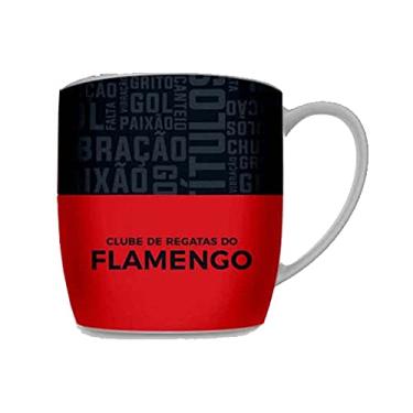 Imagem de Caneca Flamengo de Porcelana Escudo de Dizeres 360ml UN