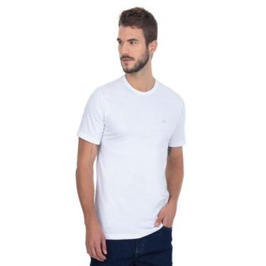 Imagem de Camiseta Masculina Bordado Areia Polo Wear Branco