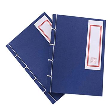 Imagem de Amosfun 2 Unidades cadernos bloco de notas caderno antigo livro diário caderno de kung fu chinês caderno com espiral caderno de fio feito à mão caderno folha solta estilo chinês fraudes
