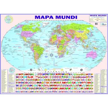 Imagem de MAPA MUNDI - PLANISFÉRIO POLÍTICO