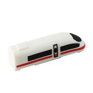 Imagem de 64 GB Modelo de trem USB 3.0 Flash Drive Flash Drive 3.0 Pen Drive USB Jump Drive Memory Stick Zip Drive USB - Branco