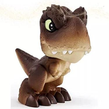 Imagem de Boneco Mini T-Rex, 12 cm, Marrom Escuro, Pupee Brinquedos