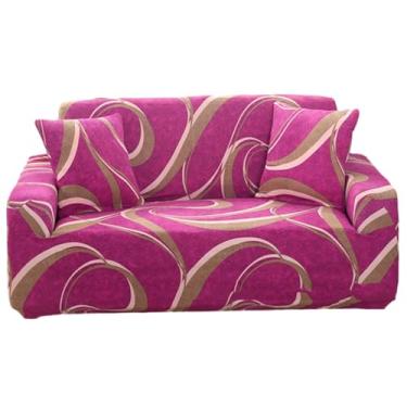 Imagem de Capas de sofá Protetor de sofá de 1/2/3/4 lugares Capa de sofá de tecido elastano de alta elasticidade (incluindo apenas capa de sofá) (Color : Style 17, Size : Single seat)