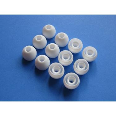 Imagem de Conjunto de fones de ouvido intra-auriculares de substituição macios médios (brancos) compatíveis com Audio-Technica CK Series, CKS Series, CKM Series, CKL Series, CKF Series e ANC Series