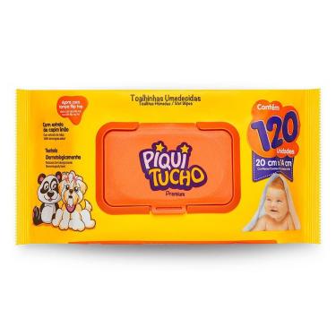 Imagem de Toalha Umedecida Piquitucho Premium 120 Unidades