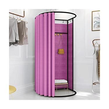 Imagem de Guarda-roupa Vestiário Portátil Multicolorido Fácil de Instalar Vestiário Loja de Roupas Provador Robusto Durável Temporário Vestiário armário