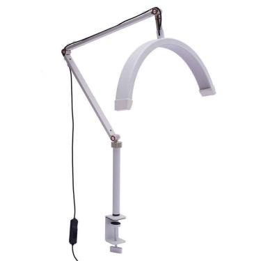 Imagem de Luminaria Estetica Suporte Mesa Celular Meia Lua 3 Tons Ajustavel Maquiagem Manicure Tatuagem