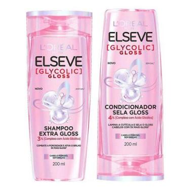 Imagem de Kit Elseve Glycolic Gloss Shampoo + Condicionador 200 Ml