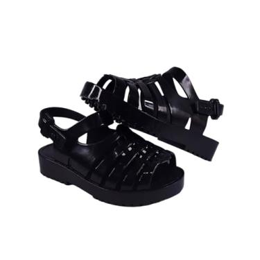 Imagem de Sandália Infantil Menina Percata Tratorada (Sandália Infantil Menina Percata Tratorada Preta, BR, Criança de 4 a 8 anos, Numérico, 26)