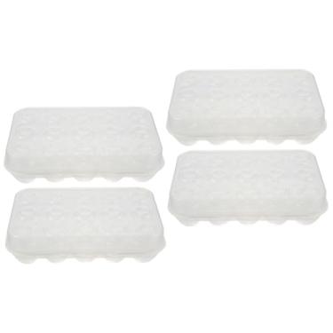 Imagem de Gadpiparty 4 Pçs Caixa De Armazenamento De Ovos Caixas De Armazenamento De Cozinha Titular Caso De Geladeira Bandeja De Recipiente De Transparente Titular De Bandeja De Único