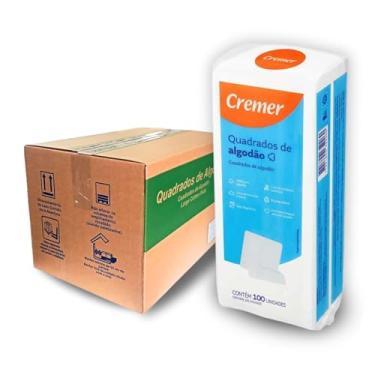 Imagem de Algodão Quadrado Cremer Bebê Sem Perfume com 1200 Unidades