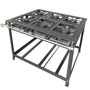 Imagem de Fogão Industrial 6 Bocas MR Fogões Tradicional Alta Pressão 30x30 P7
