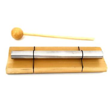 Imagem de Sino Pin Em Bambu Meditação Alta Sonoridade 14,5cm - Mandala De Luz