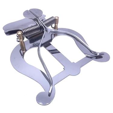 Imagem de TUOREN Suporte de clipe de partitura de lira para trompete para trompete (banhado a prata)