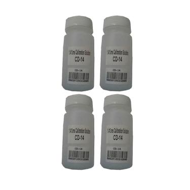 Imagem de Kit 4 Solução Calibração Cd-14 1,413Ms Utilizada Condutivímetro Digital Cd-840/850/860 Cdr-870 100Ml Instrutherm