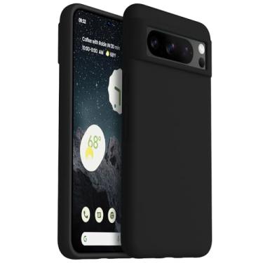 Imagem de OTOFLY Capa projetada para Pixel 8 Pro, [proteção contra quedas de grau militar] [forro de microfibra antiarranhões] capa de silicone fina à prova de choque para Google Pixel 8 Pro de 6,7 polegadas
