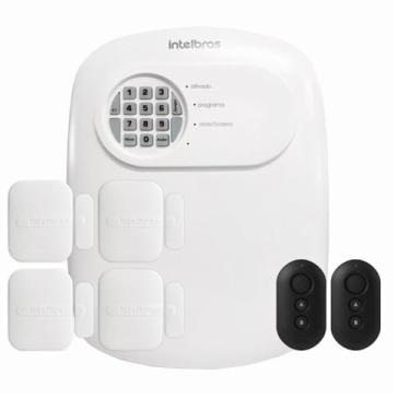 Imagem de Kit Central de Alarme Anm 24 Net Intelbras 4 Sensores Magnético Abertura Porta Janela Xas 4010 Smart