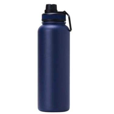 Imagem de Garrafa Térmica Inox 1,2 Litros Squeeze Academia Agua Gelada (Azul)