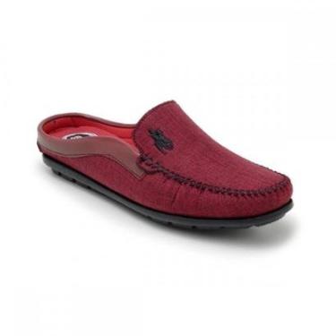 Imagem de Mule Mocassim Casual Masculino Op Santos Dia a Dia Clássico Moderno e Leve Detalhe em Bordado-Masculino