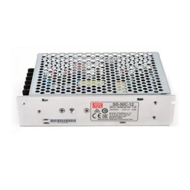 Imagem de Mean Well MW 50W Conversor Dc-Dc De SaíDa úNica 12v Fonte De AlimentaçãO De Bancada Para Computador 12V 4.2A, (SD-50C-12 12V/4.2A/50.4W/Power Converter)