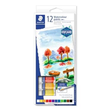 Imagem de Aquarela, Tinta Para Aquarela, Staedtler, com 12 cores, 8880 C12 02, Multicolorido, 12 Mililitros