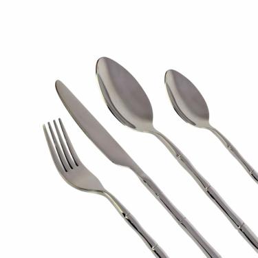 Imagem de Faqueiro Em Inox Steel Wood Com 24 Peças Fracalanza