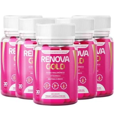 Imagem de 05 POTES RENOVA GOLD ORIGINAL - Para a Pele (5 Meses)