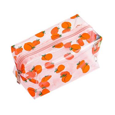 Imagem de Lindos sacos de cosméticos transparentes, nécessaire de viagem, nécessaire transparente para maquiagem, kit de pincéis de maquiagem portátil, organizador de desenhos à prova d'água