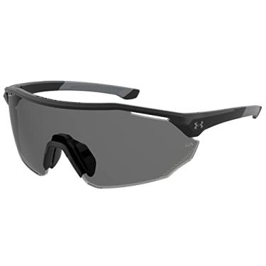 Imagem de Under Armour Óculos de sol masculino Ua Force 2 Wrap, Preto fosco, 99mm, 1mm