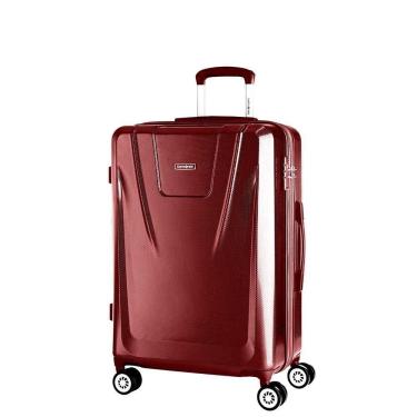 Imagem de Mala De Viagem Grande Expansível Em Policarbonato Samsonite Derby Cadeado Tsa E Rodas Duplas Vermelho G
