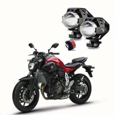 Imagem de Kit Led Farol Milha Moto Yamaha MT 07 689CC 2015 U5 - Series U