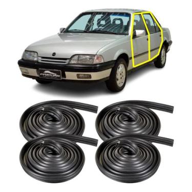 Imagem de Jogo Borracha Vedação Porta Monza 4 Portas 1991 Em Diante - Disk Bor