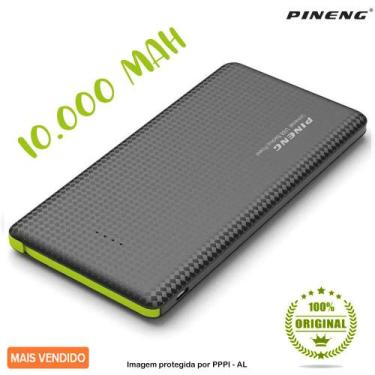 Imagem de Powerbank Pineng Pn-951 10000mah Original Envio Full, Preto