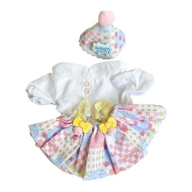 Imagem de TTETTZ Adorável Pato de Pelúcia Boneca Traje para Brinquedo de 15 Cm, Vestido Da Moda-, Conjunto de vestido para bolo