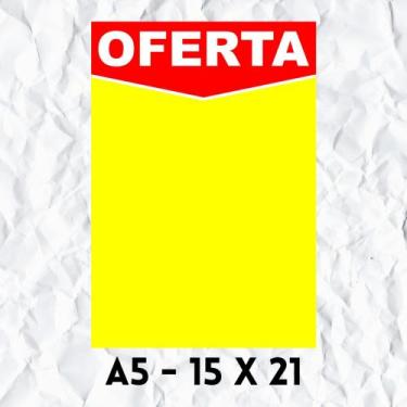 Imagem de Cartaz de Oferta 15 x 21 (A5) - 100 unidades - Embalagens e Papéis Bri