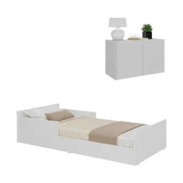 Imagem de Minicama Infantil Montessoriana e Mesa Cabeceira 2 Portas Multimóveis 