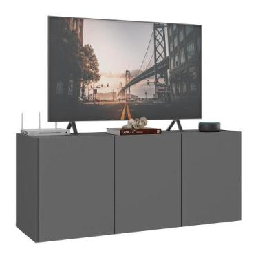 Imagem de Rack para TV até 32 Polegadas com 3 Portas Suspenso Multimóveis MP1066