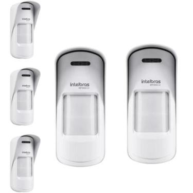 Imagem de Kit 5 sensores sem fio ivp 8000 ex infra passivo intelbras, IVP 8000 E