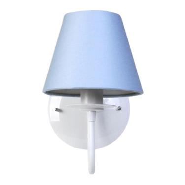 Imagem de Arandela 1 Lâmpada Azul Quarto Bebê Infantil Menino - Potinho de mel